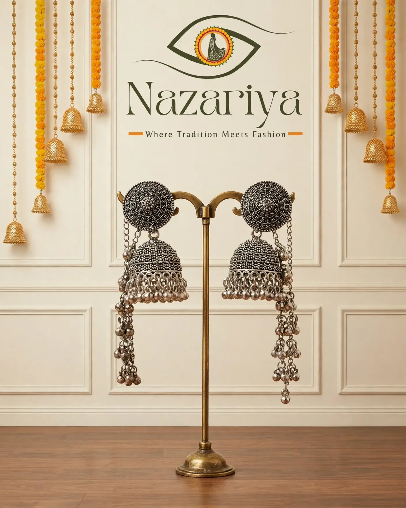 Beaded Tassel Jhumka Earrings — Indian ethnic wear Brampton